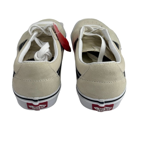 Vans Unisex Old Skool Sneakers in Off White/Black Size 6.5M/8W - Picture 3 of 5